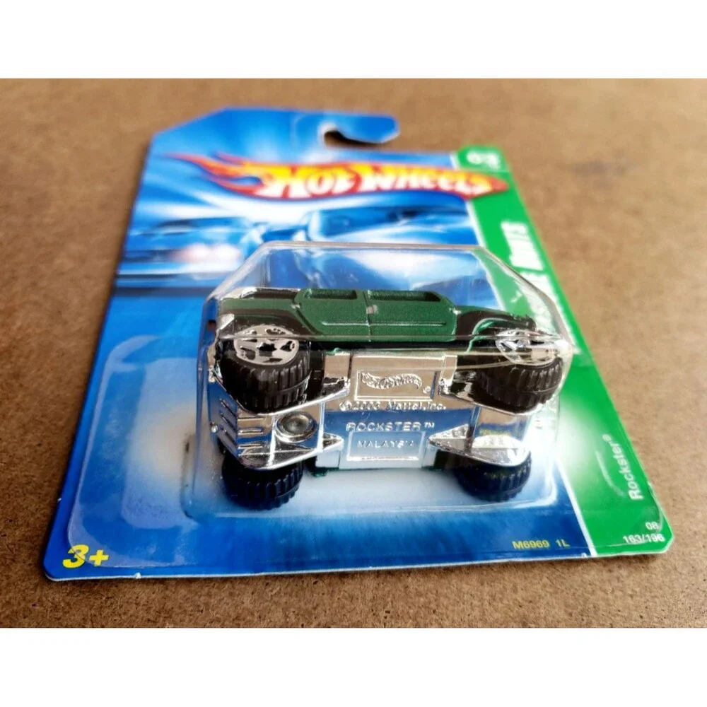 Hot Wheels ROCKSTER Metalflake Green 2008 TREASURE HUNTS Series #3/12 OR5SP #163